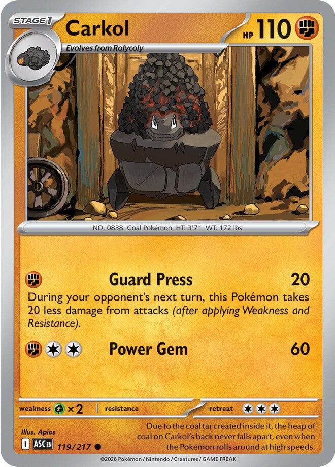 Carkol (119/217) [Mega Evolution: Ascended Heroes] | Jack's On Queen