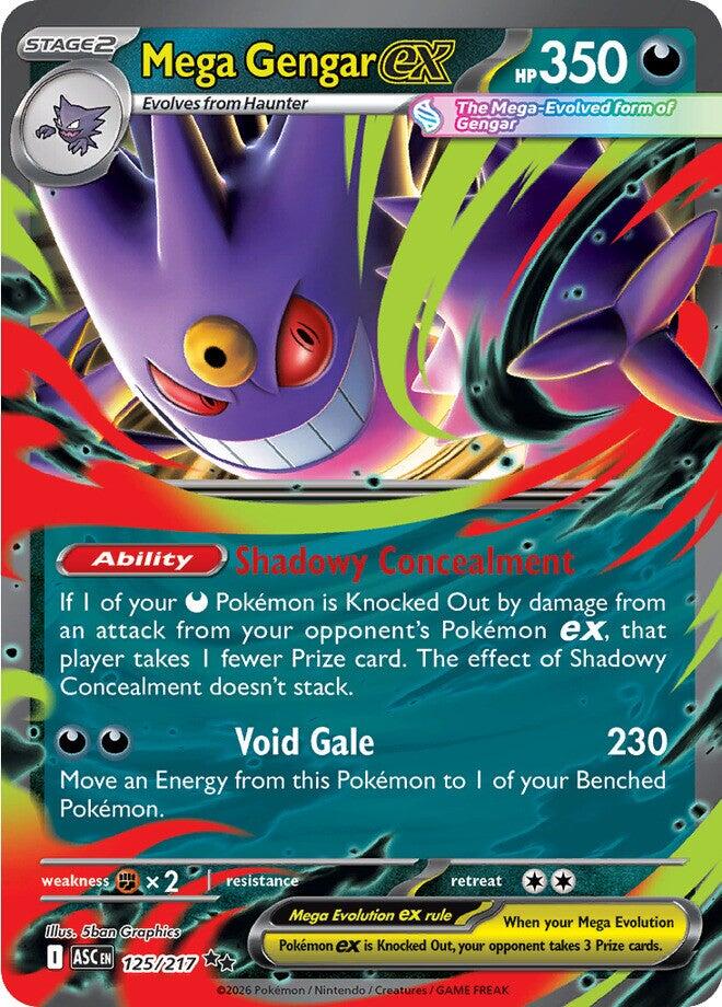 Mega Gengar ex (125/217) [Mega Evolution: Ascended Heroes] | Jack's On Queen