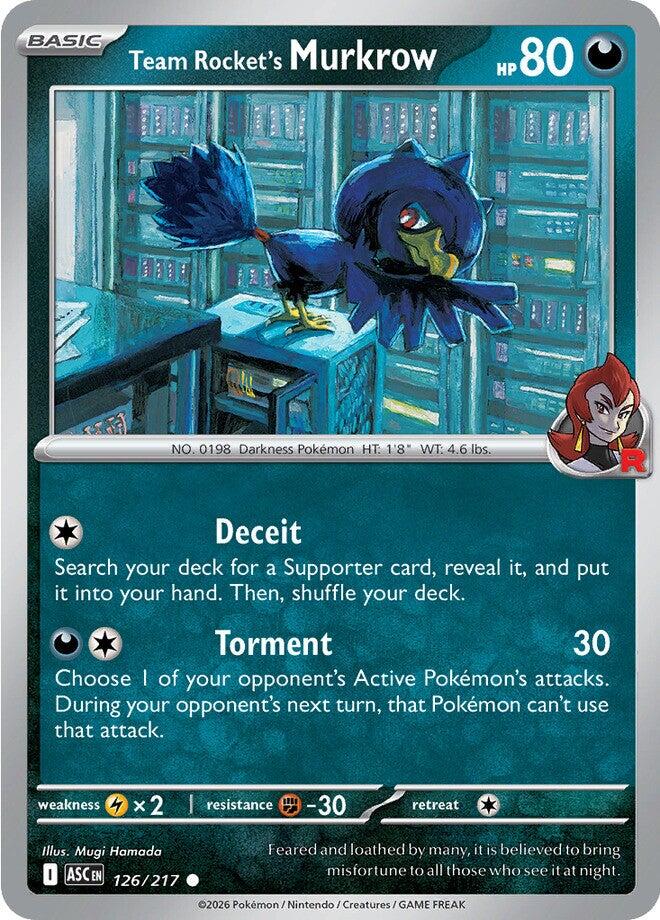 Team Rocket's Murkrow (126/217) [Mega Evolution: Ascended Heroes] | Jack's On Queen
