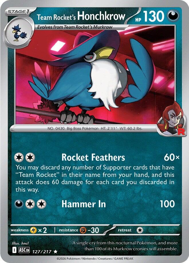 Team Rocket's Honchkrow (127/217) [Mega Evolution: Ascended Heroes] | Jack's On Queen
