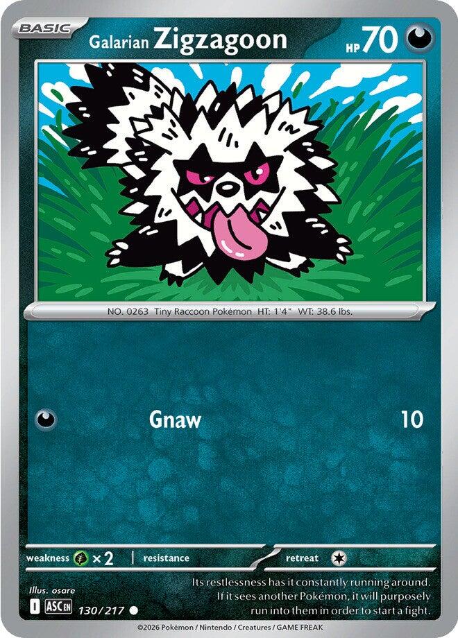 Galarian Zigzagoon (130/217) [Mega Evolution: Ascended Heroes] | Jack's On Queen
