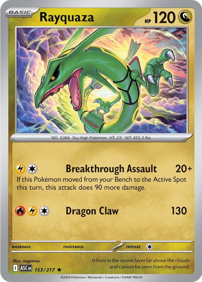 Rayquaza (153/217) [Mega Evolution: Ascended Heroes] | Jack's On Queen