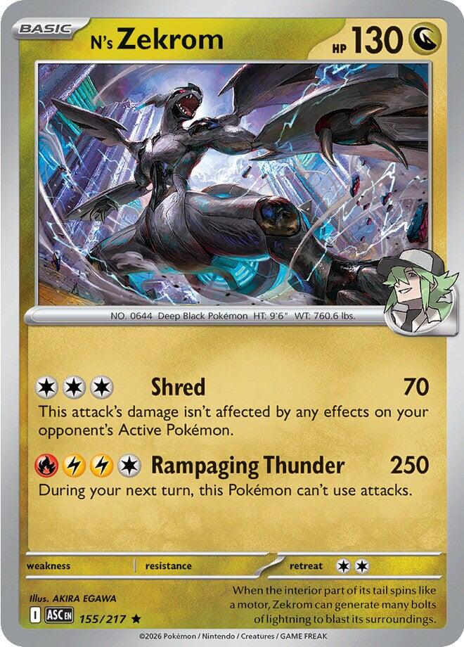 N's Zekrom (155/217) [Mega Evolution: Ascended Heroes] | Jack's On Queen
