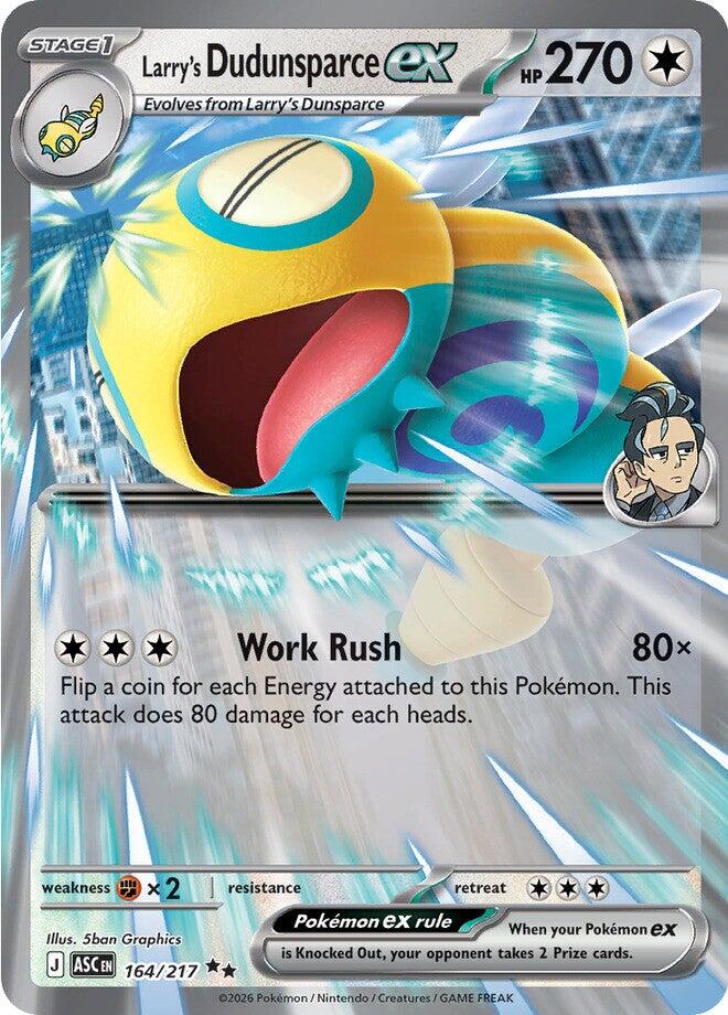 Larry's Dudunsparce ex (164/217) [Mega Evolution: Ascended Heroes] | Jack's On Queen