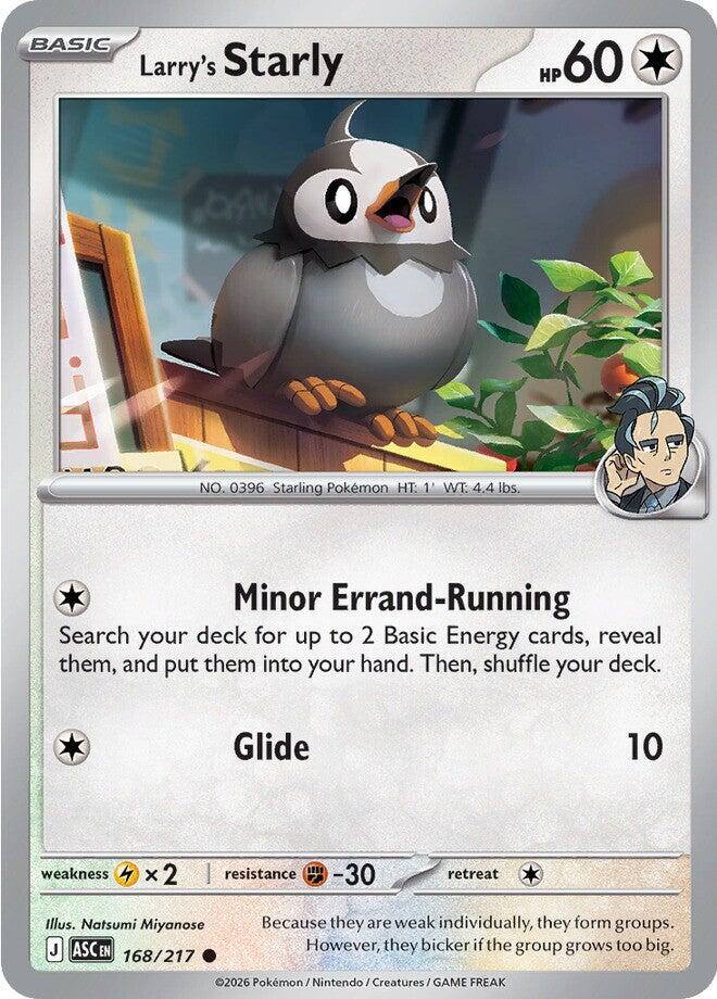 Larry's Starly (168/217) [Mega Evolution: Ascended Heroes] | Jack's On Queen