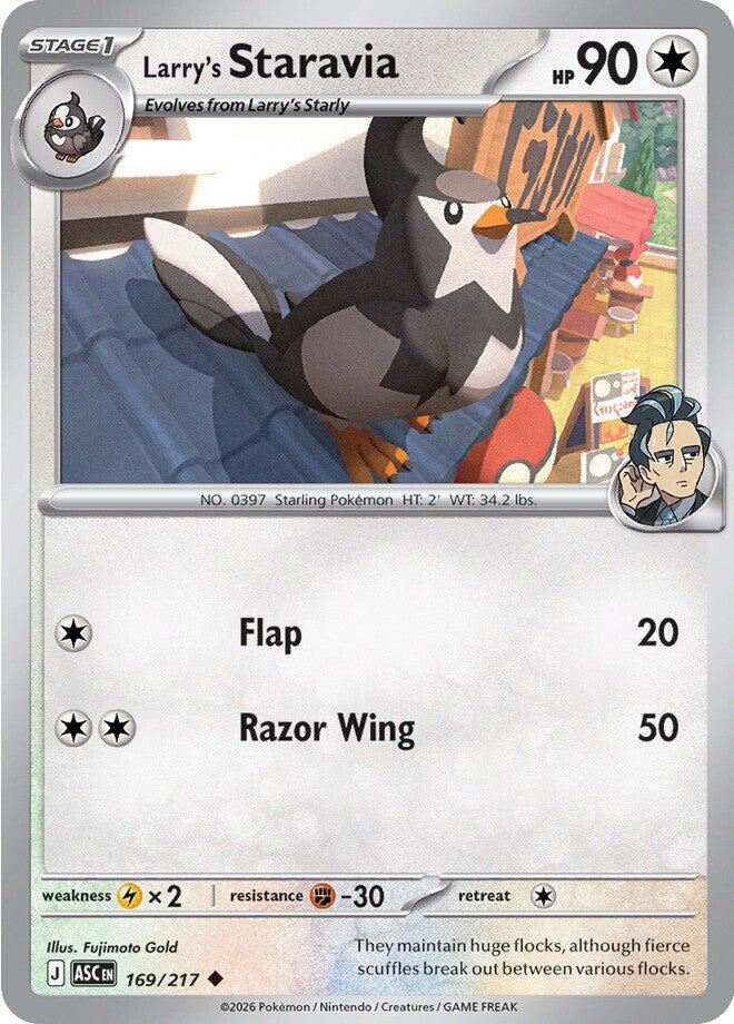 Larry's Staravia (169/217) [Mega Evolution: Ascended Heroes] | Jack's On Queen