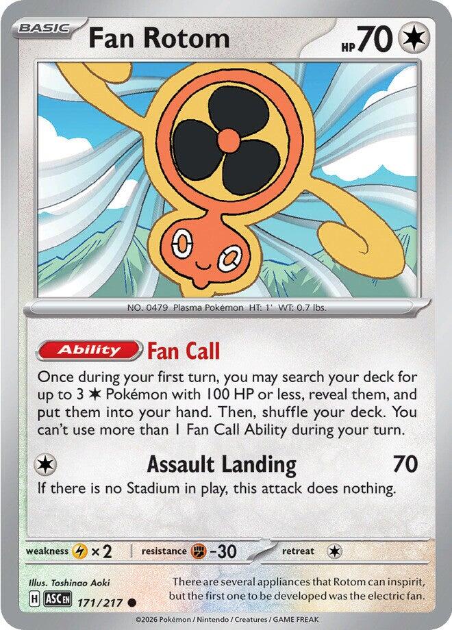 Fan Rotom (171/217) [Mega Evolution: Ascended Heroes] | Jack's On Queen