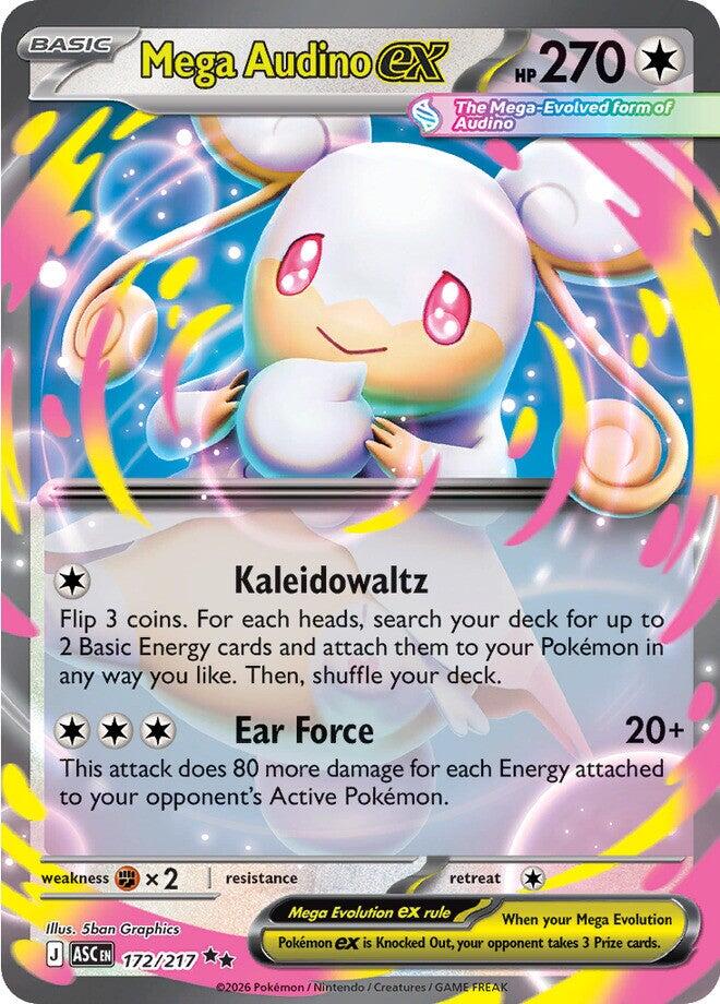 Mega Audino ex (172/217) [Mega Evolution: Ascended Heroes] | Jack's On Queen