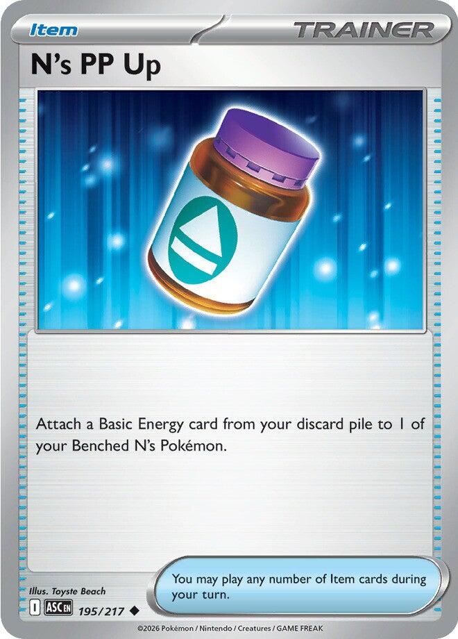 N's PP Up (195/217) [Mega Evolution: Ascended Heroes] | Jack's On Queen