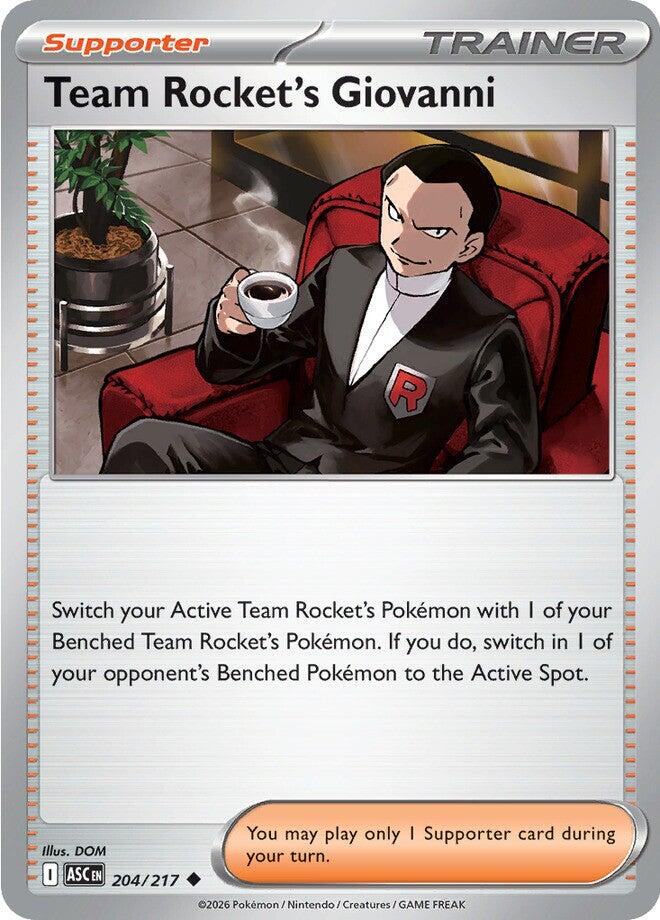 Team Rocket's Giovanni (204/217) [Mega Evolution: Ascended Heroes] | Jack's On Queen