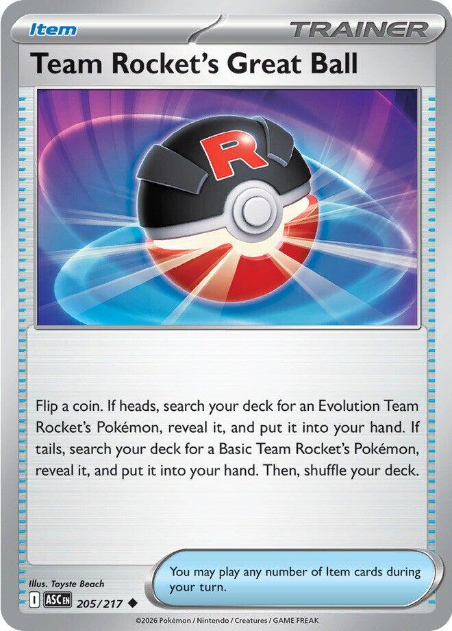 Team Rocket's Great Ball (205/217) [Mega Evolution: Ascended Heroes] | Jack's On Queen