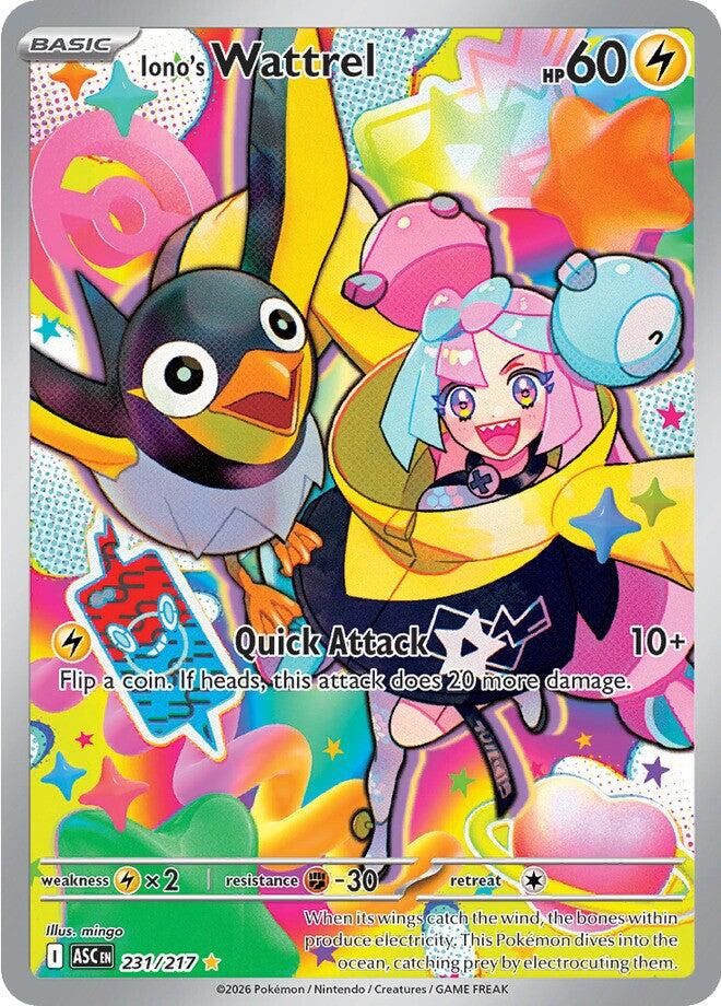 Iono's Wattrel (231/217) [Mega Evolution: Ascended Heroes] | Jack's On Queen