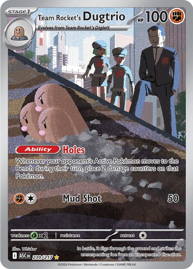 Team Rocket's Dugtrio (239/217) [Mega Evolution: Ascended Heroes] | Jack's On Queen