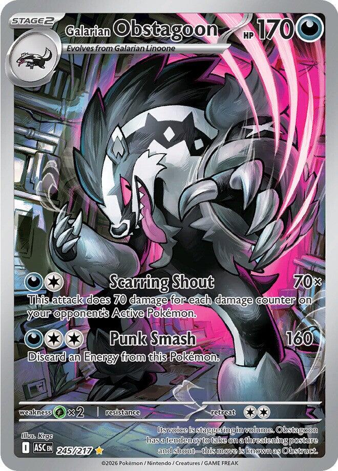 Galarian Obstagoon (245/217) [Mega Evolution: Ascended Heroes] | Jack's On Queen