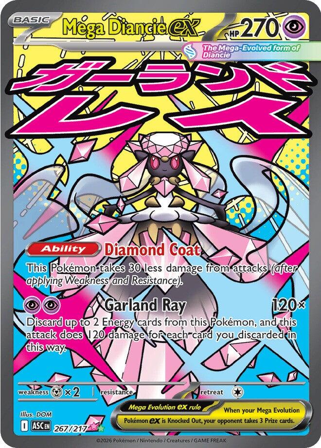 Mega Diancie ex (267/217) [Mega Evolution: Ascended Heroes] | Jack's On Queen
