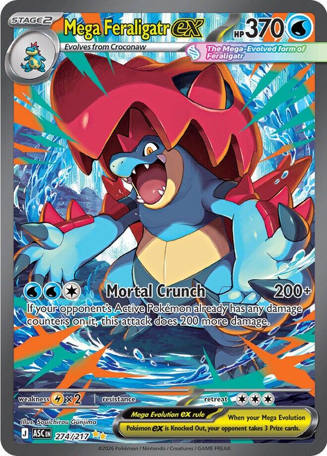 Mega Feraligatr ex (274/217) [Mega Evolution: Ascended Heroes] | Jack's On Queen