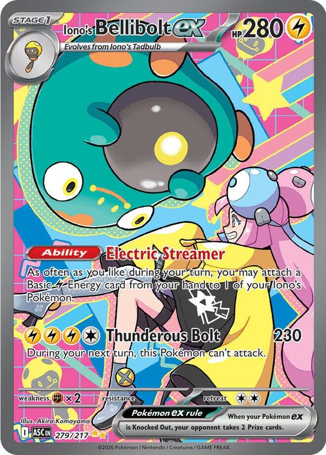 Iono's Bellibolt ex (279/217) [Mega Evolution: Ascended Heroes] | Jack's On Queen