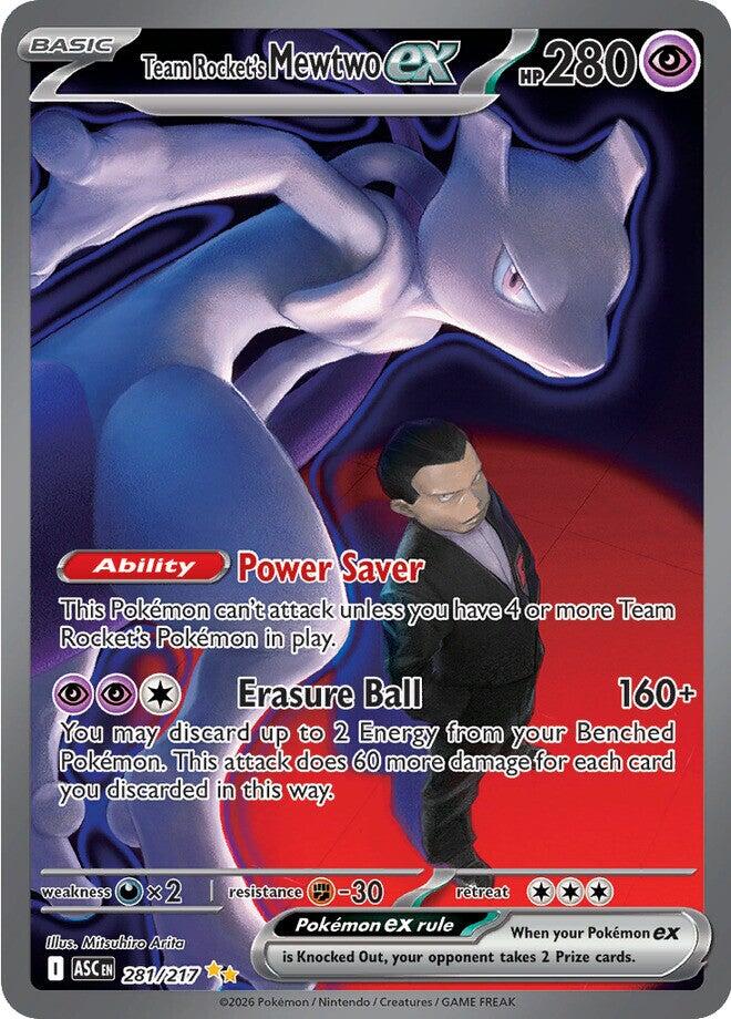Team Rocket's Mewtwo ex (281/217) [Mega Evolution: Ascended Heroes] | Jack's On Queen