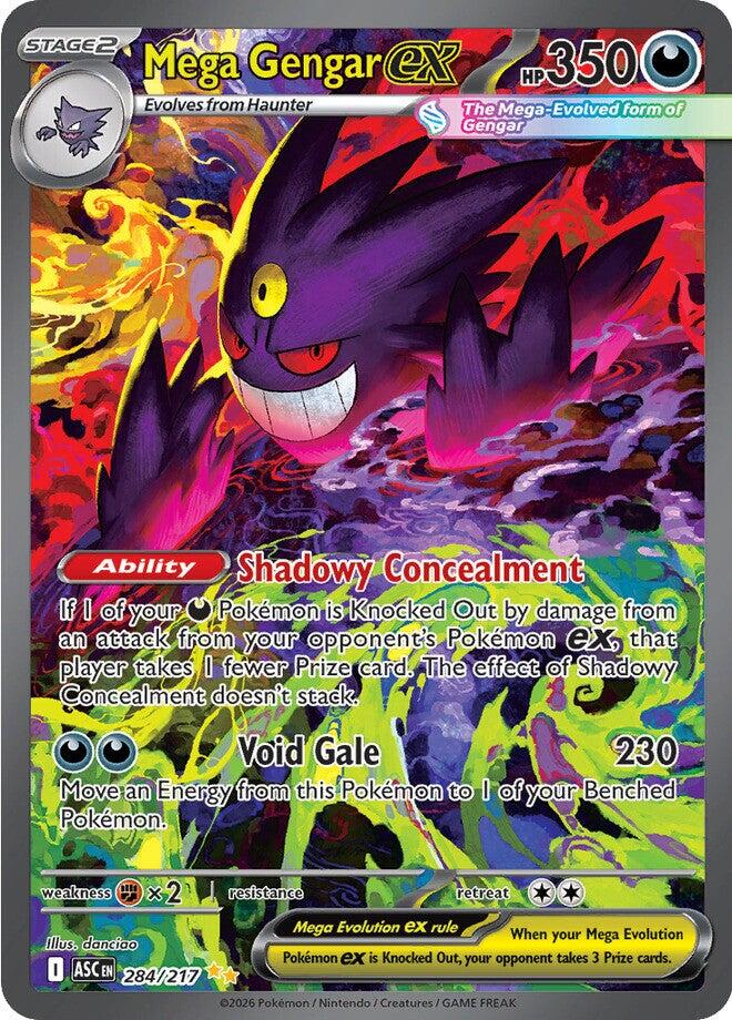 Mega Gengar ex (284/217) [Mega Evolution: Ascended Heroes] | Jack's On Queen