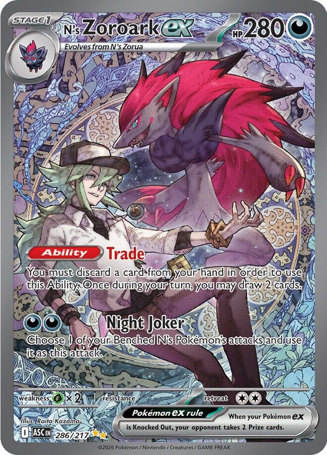 N's Zoroark ex (286/217) [Mega Evolution: Ascended Heroes] | Jack's On Queen