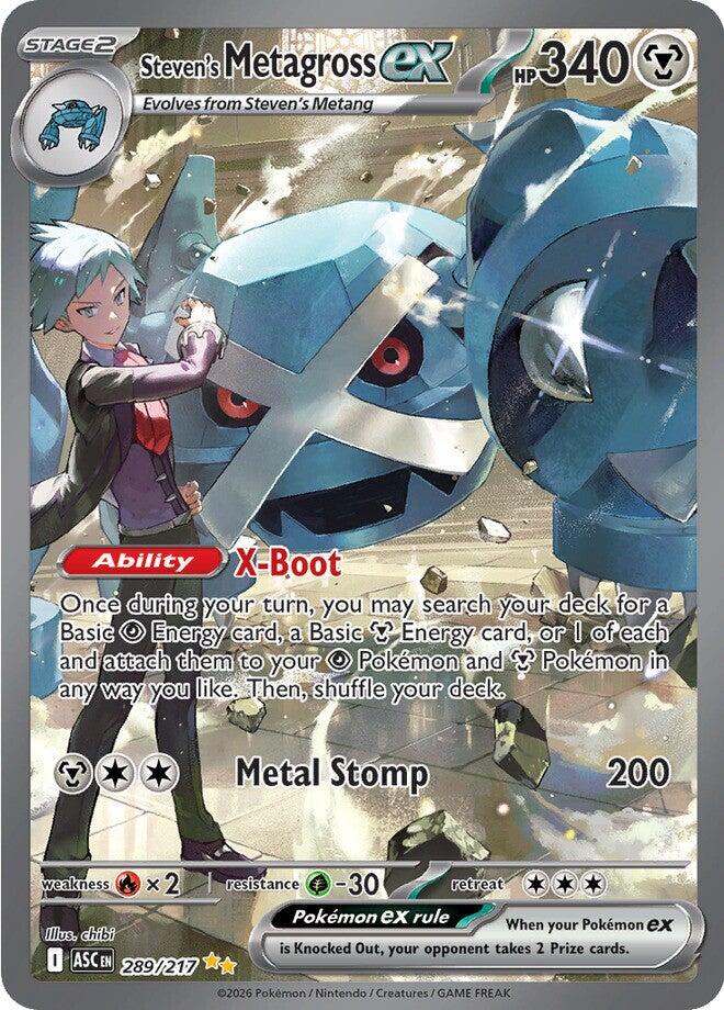Steven's Metagross ex (289/217) [Mega Evolution: Ascended Heroes] | Jack's On Queen