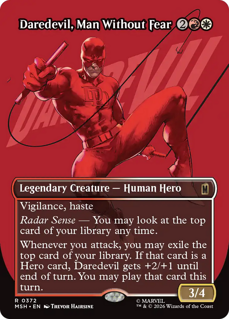 Daredevil, Man Without Fear (Borderless) (0372) [Marvel Super Heroes] | Jack's On Queen
