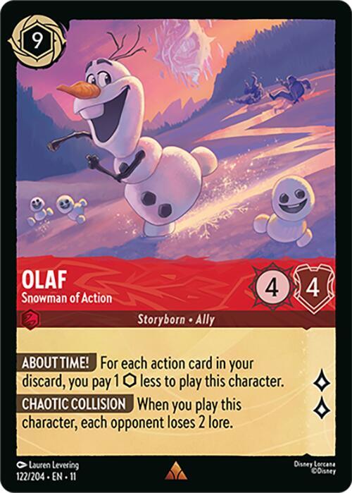 Olaf - Snowman of Action (122/204) [Winterspell] | Jack's On Queen