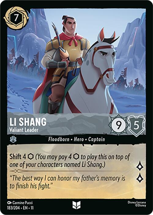 Li Shang - Valiant Leader (183/204) [Winterspell] | Jack's On Queen