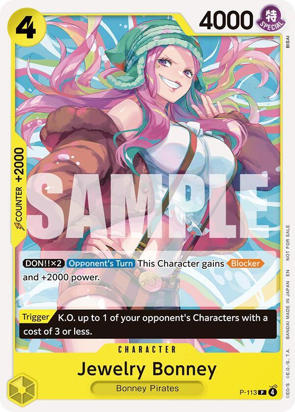 Jewelry Bonney (Heroines Battle Pack) (P-113) [One Piece Promotion Cards] | Jack's On Queen