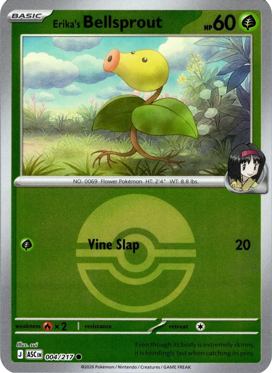 Erika's Bellsprout (004/217) (Poke Ball) [Mega Evolution: Ascended Heroes] | Jack's On Queen