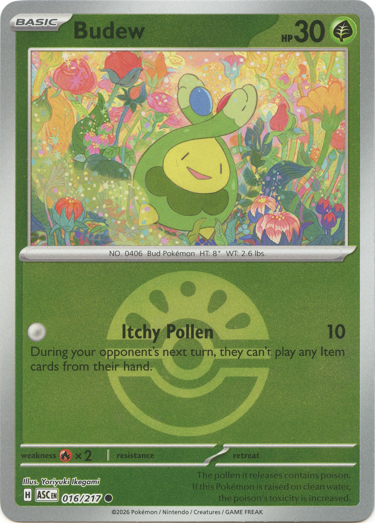 Budew (016/217) (Friend Ball) [Mega Evolution: Ascended Heroes] | Jack's On Queen