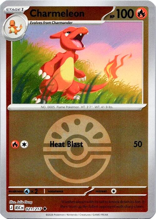 Charmeleon (021/217) (Quick Ball) [Mega Evolution: Ascended Heroes] | Jack's On Queen