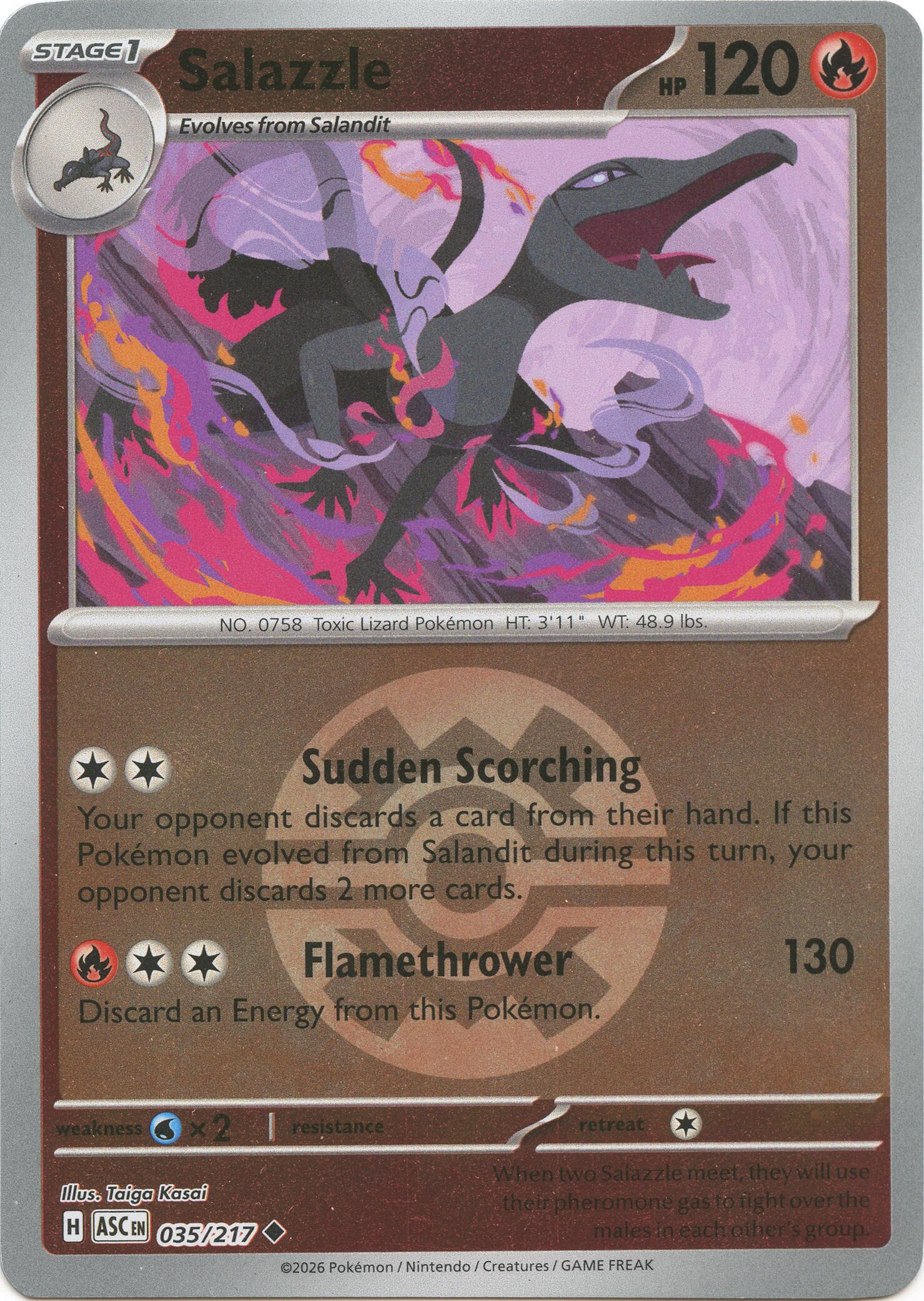 Salazzle (035/217) (Quick Ball) [Mega Evolution: Ascended Heroes] | Jack's On Queen