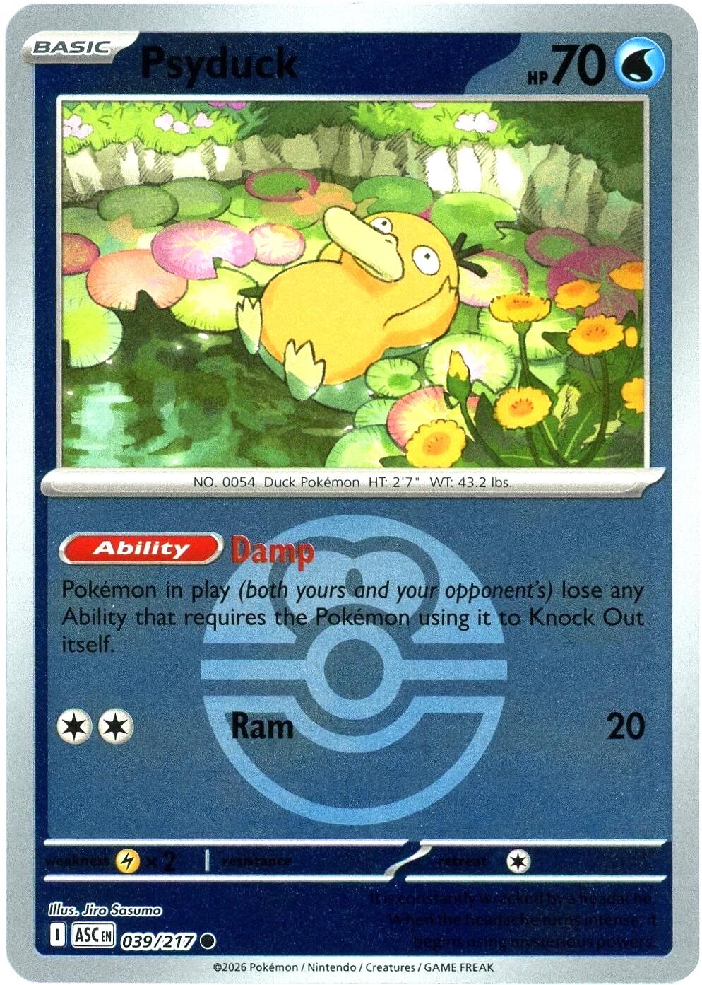 Psyduck (039/217) (Love Ball) [Mega Evolution: Ascended Heroes] | Jack's On Queen