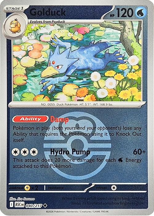 Golduck (040/217) (Love Ball) [Mega Evolution: Ascended Heroes] | Jack's On Queen
