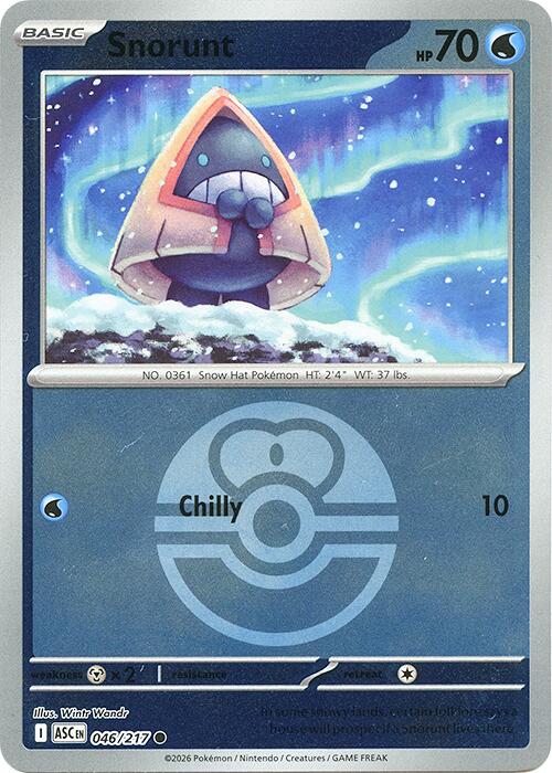 Snorunt (046/217) (Love Ball) [Mega Evolution: Ascended Heroes] | Jack's On Queen