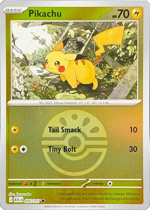 Pikachu (055/217) (Friend Ball) [Mega Evolution: Ascended Heroes] | Jack's On Queen