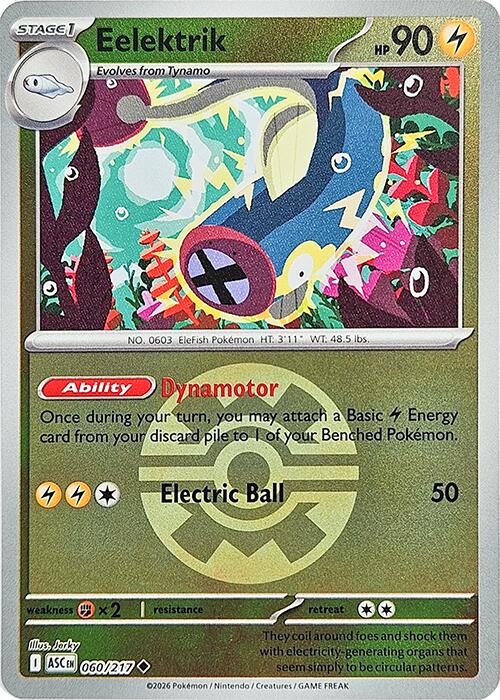 Eelektrik (060/217) (Quick Ball) [Mega Evolution: Ascended Heroes] | Jack's On Queen