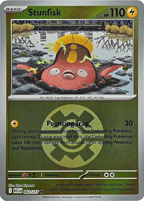 Stunfisk (062/217) (Quick Ball) [Mega Evolution: Ascended Heroes] | Jack's On Queen
