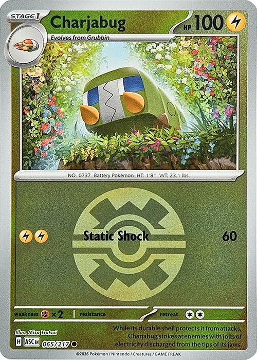 Charjabug (065/217) (Quick Ball) [Mega Evolution: Ascended Heroes] | Jack's On Queen