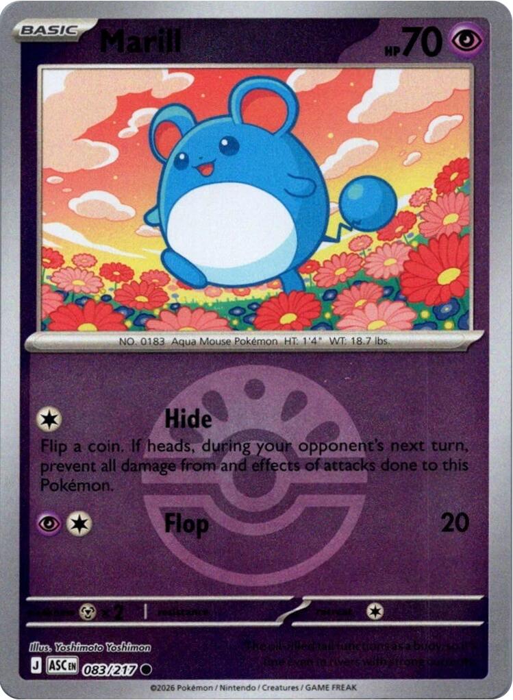 Marill (083/217) (Friend Ball) [Mega Evolution: Ascended Heroes] | Jack's On Queen