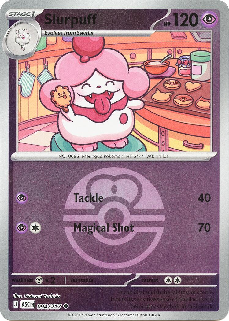 Slurpuff (094/217) (Love Ball) [Mega Evolution: Ascended Heroes] | Jack's On Queen