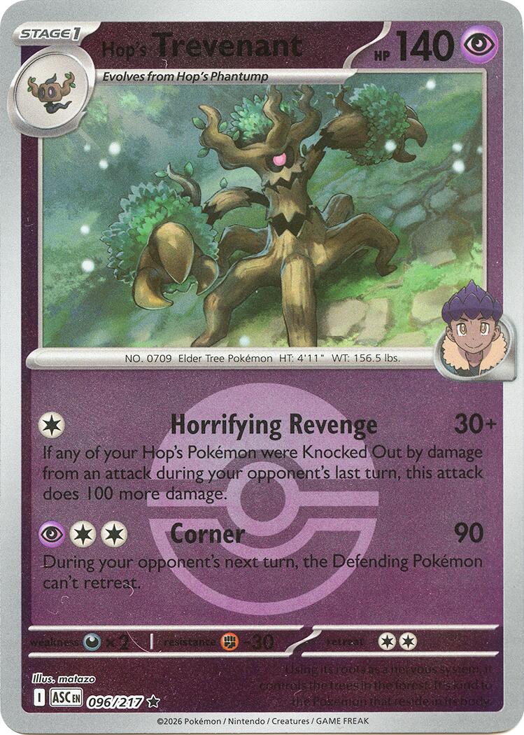 Hop's Trevenant (096/217) (Poke Ball) [Mega Evolution: Ascended Heroes] | Jack's On Queen