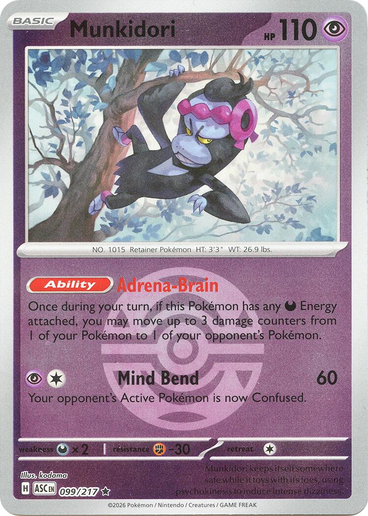 Munkidori (099/217) (Dusk Ball) [Mega Evolution: Ascended Heroes] | Jack's On Queen