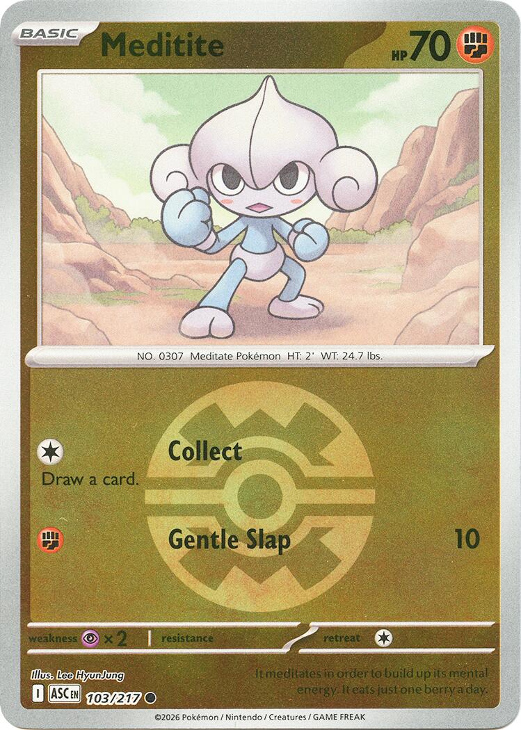 Meditite (103/217) (Quick Ball) [Mega Evolution: Ascended Heroes] | Jack's On Queen