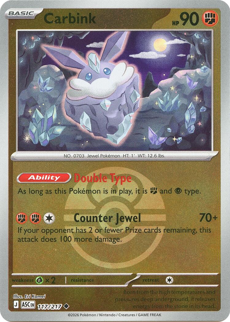 Carbink (117/217) (Dusk Ball) [Mega Evolution: Ascended Heroes] | Jack's On Queen