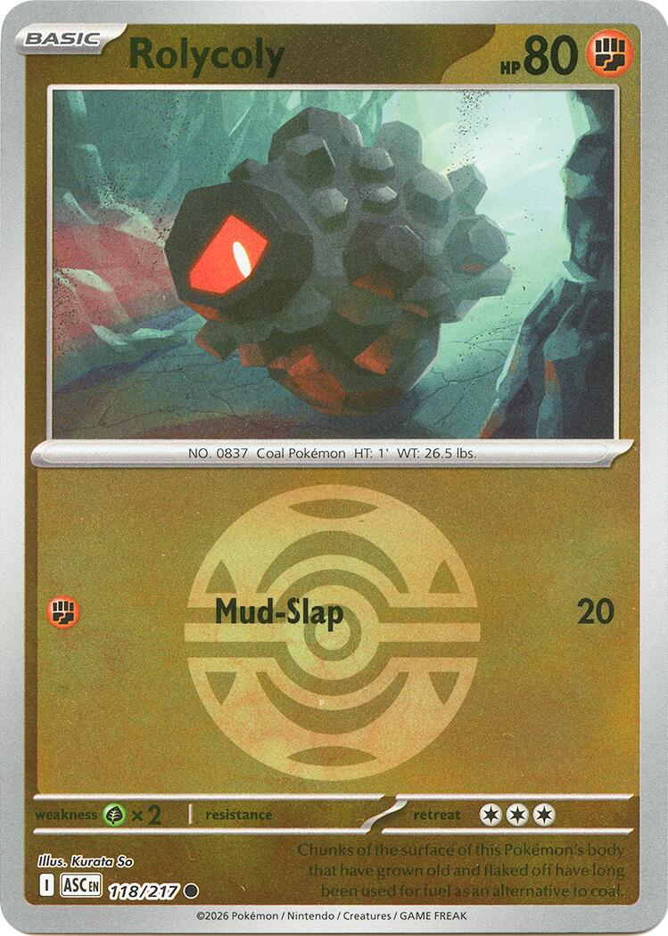 Rolycoly (118/217) (Dusk Ball) [Mega Evolution: Ascended Heroes] | Jack's On Queen