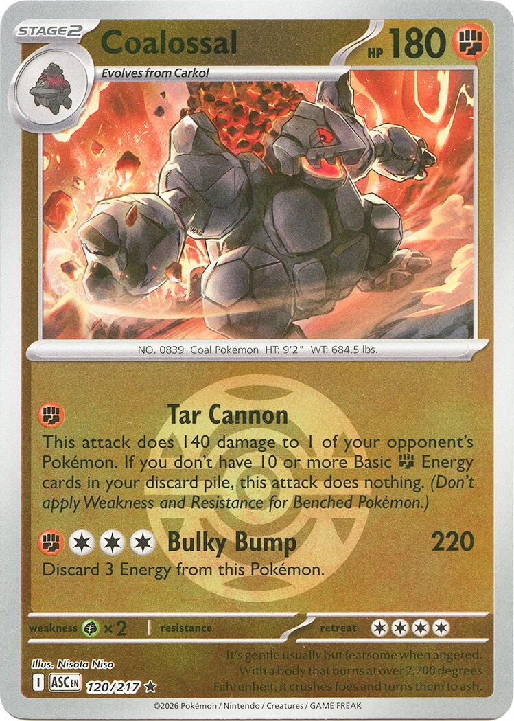 Coalossal (120/217) (Dusk Ball) [Mega Evolution: Ascended Heroes] | Jack's On Queen