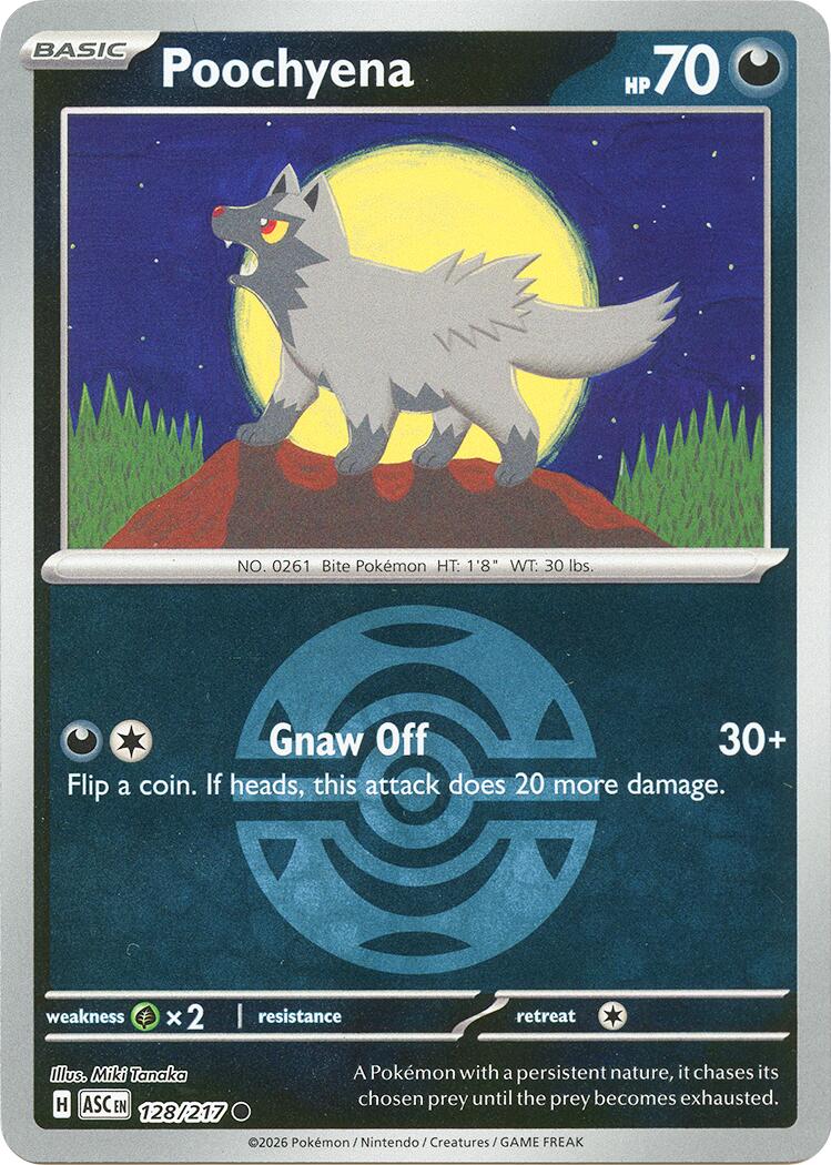 Poochyena (128/217) (Dusk Ball) [Mega Evolution: Ascended Heroes] | Jack's On Queen