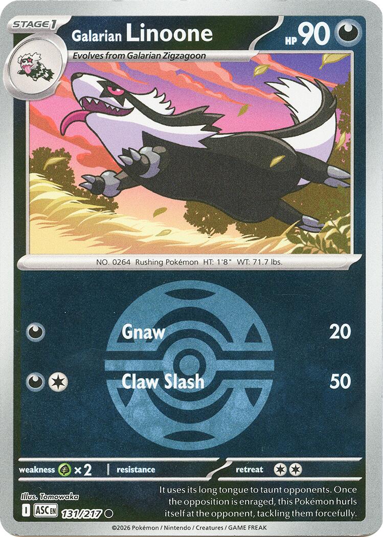 Galarian Linoone (131/217) (Dusk Ball) [Mega Evolution: Ascended Heroes] | Jack's On Queen